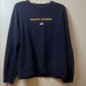 Ralph Lauren Men's Dark Blue Crewneck Sweater